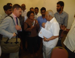 அறிக்கையை வெளியிட்ட ஊடக ஒன்றுகூடலில்