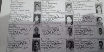 சசிகலாவின் பெயர் வாக்காளர் பட்டியலில் இல்லை!