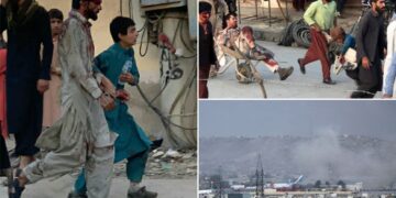 காபுல் விமான நிலையத்தில் குண்டு வெடிப்பு 11 பேர் பலி!