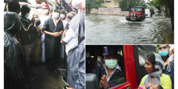 15 மணி நேரமாக தொடரும் மழையால் வெள்ளத்தில் மிதக்கும் சென்னை!